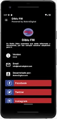 Diblu FM android App screenshot 1